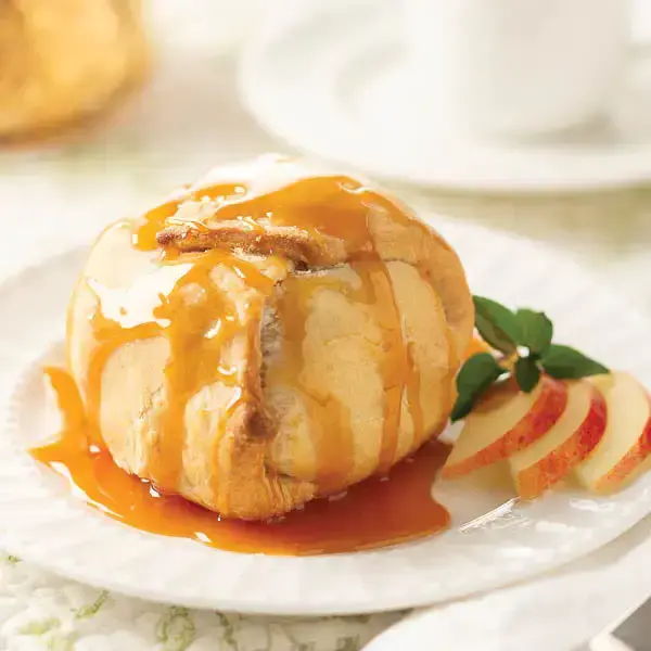 Apple Dumplings with included caramel sauce