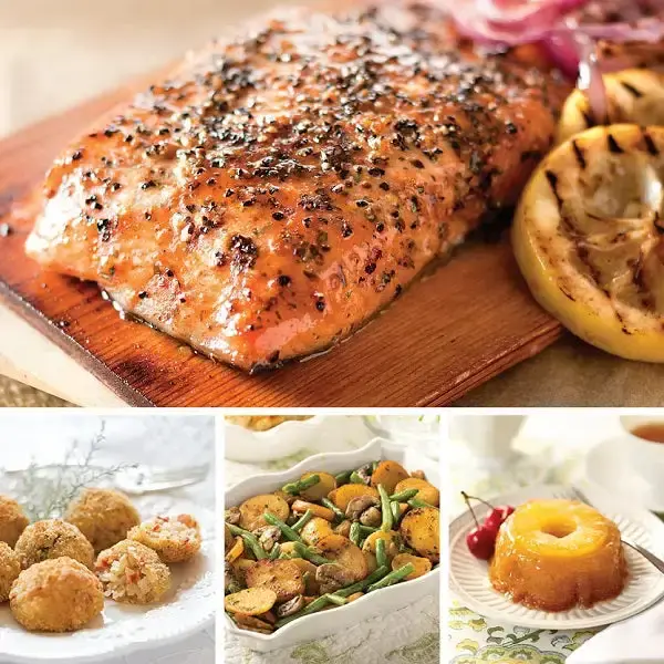Cedar Plank Salmon Dinner