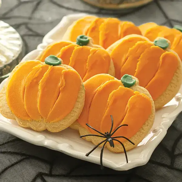 Pumpkin Frosted Cookies