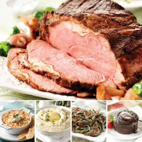 Prime Rib Roast Complete Dinner