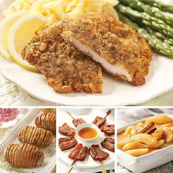 Pork Schnitzel Dinner for Four
