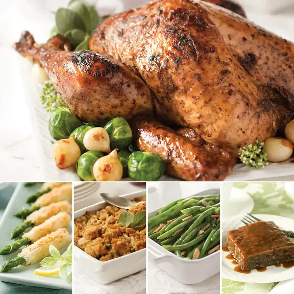 Roasted Turkey Complete Holiday Dinner