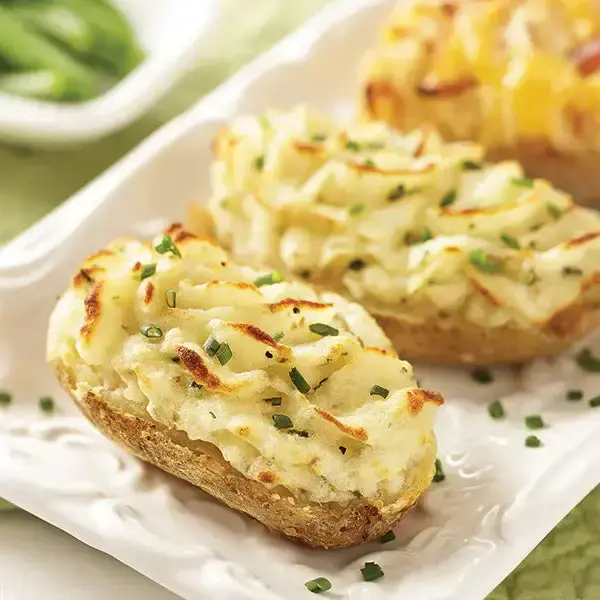 Twice-Baked Potatoes, Sour Cream & Chive