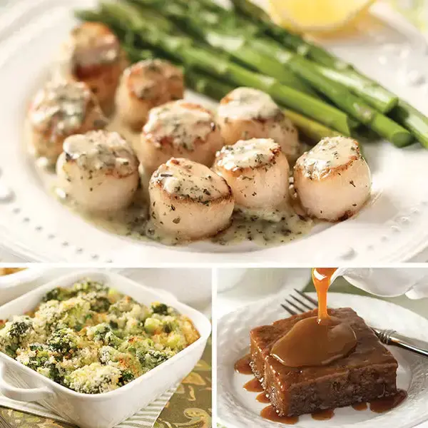 Lemon Herb Scallops Dinner